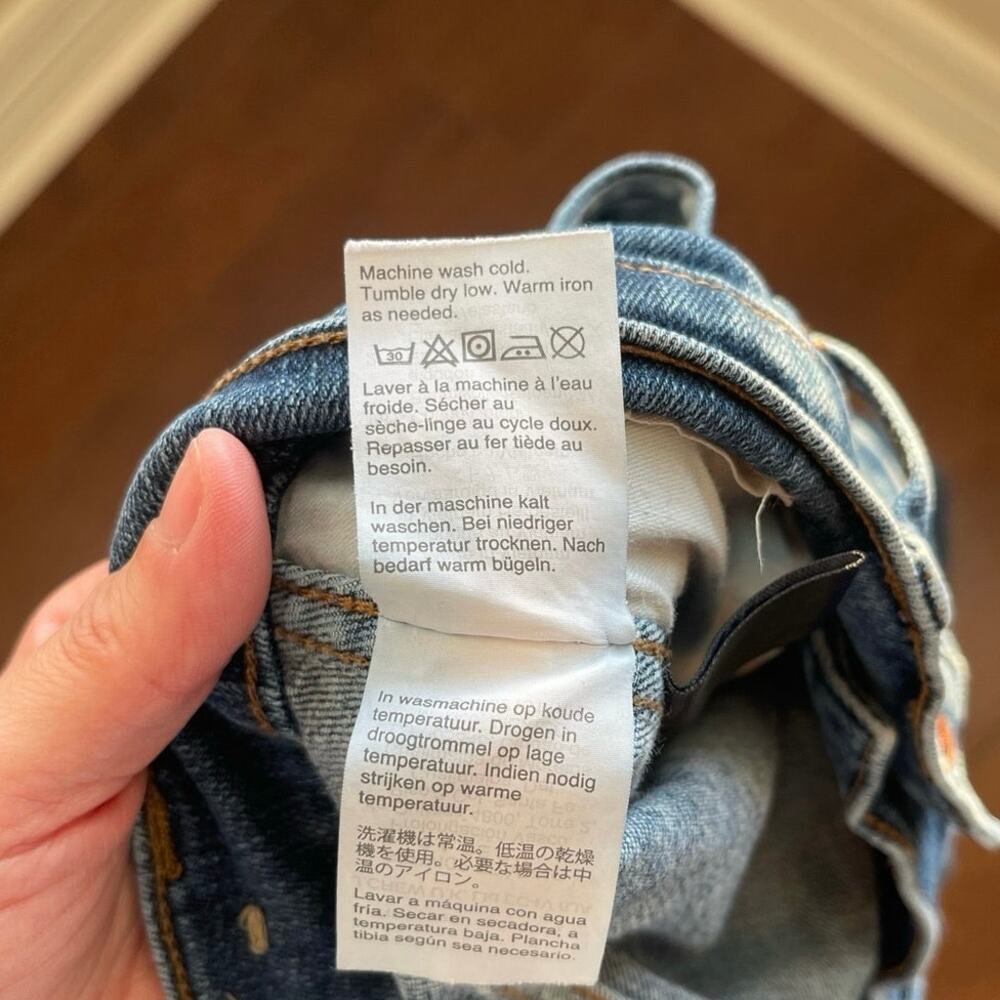 Madewell Slim Straight Hammond Blue High Rise Jeans Denim Women’s Size 30 - Picture 7 of 13